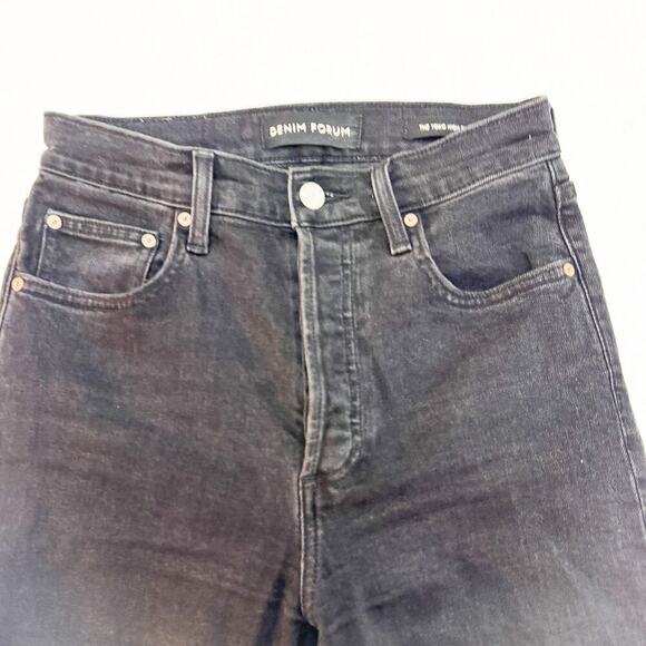 The Yoko High Rise Slim Black Denim jeans Button Fly Size 26 x 28L - Picture 6 of 8